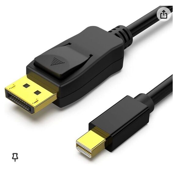 BENFEI New Mini DisplayPort to DisplayPort Cable 2 Pack, Mini DP Male To Male - Picture 1 of 9